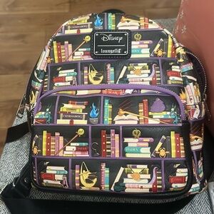 Loungefly Villains Book mini backpack with wallet